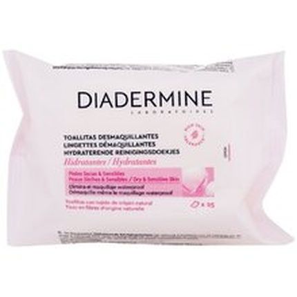 Diadermine Moisturizing Makeup Remover Wipes 25 Units Hydrating Cleansing Wipes - Image 3