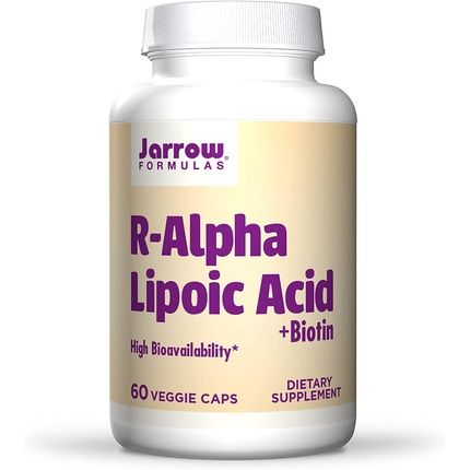 Jarrow R-Ala + Biotin 60 Capsules