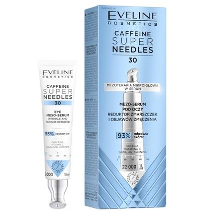Eveline Caffeine Super Needles 30 Eye Serum Reducing Wrinkles And Signs Of Fatigue 15Ml