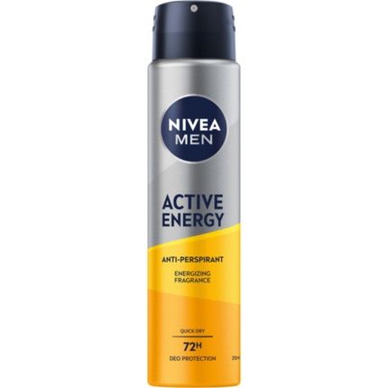 Nivea Men Active Energy Antiperspirant Spray 250Ml