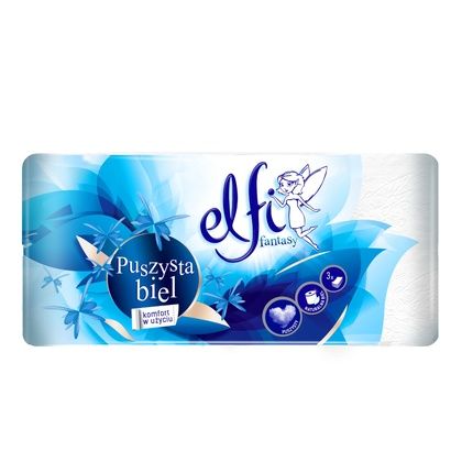 Elfi Toilet Paper A8 Fluffy White 3-Ply 10220