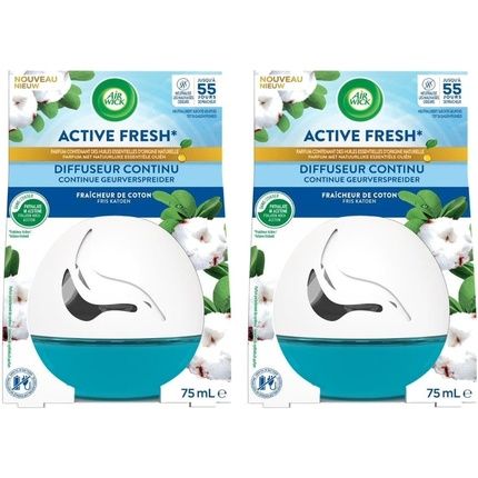 Air Wick Continuous Active Fresh Cotton Diffuser 75Ml 75G