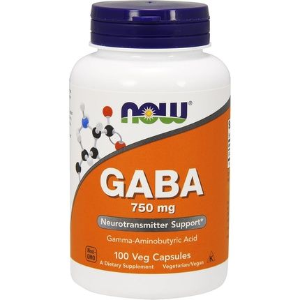 Now Foods Gaba 750Mg - 100 Vcaps