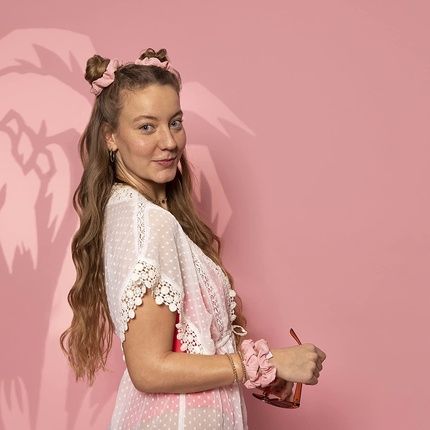 Invisibobble Pink Scrunchie Bikini Party Hair Bobbles Strong Hold For Men And - Image 3