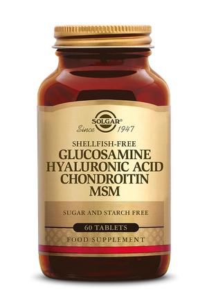 Glucosamine Hyaluronic Acid Chondroitin Msm-Shellfish-Free Tablets Shellfish-Free 60 Tabs By Solgar