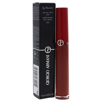 Giorgio Armani Lip Maestro Intense Velvet Color 206 Cedar Women Lipstick 0.22Oz - Image 3