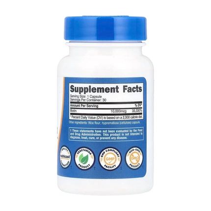Nutricost Biotin 30 Capsules