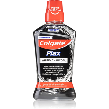 Colgate Mondwater Plax White + Charcoal 500Ml - Image 4