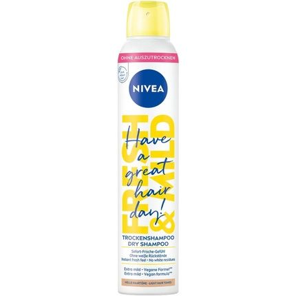 Nivea Fresh & Mild Dry Shampoo For Light Hair Tones 200Ml