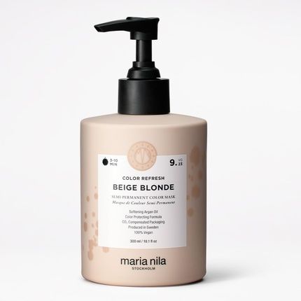 Maria Nila Colour Refresh Beige Blonde 300Ml Cool Toned Soft Beige Hair Mask
