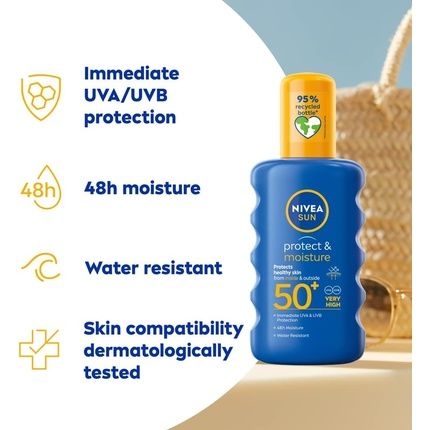 Nivea Sun Protect & Moisture Sun Spray Spf 50+ 200Ml