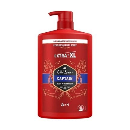Old Spice Captain Shower Gel For Men 1000 Ml Bodyhairface Wash