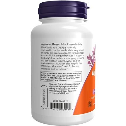Alpha Lipoic Acid 250Mg 120 Veg Caps - Image 3