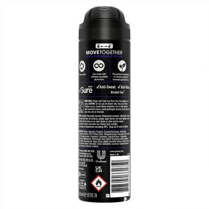Sure Men Active Anti-Perspirant Deodorant Spray 150Ml - Image 3