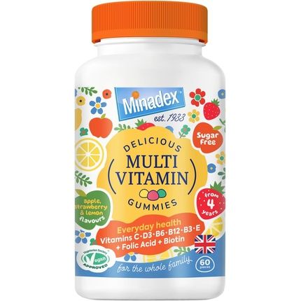 Minadex Premium Multivitamin Gummies، عدد 60 للبالغين والأطفال