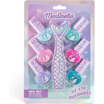 Martinelia Let'S Be Mermaids Nail Set - Colorful Children'S Nail Polish With File