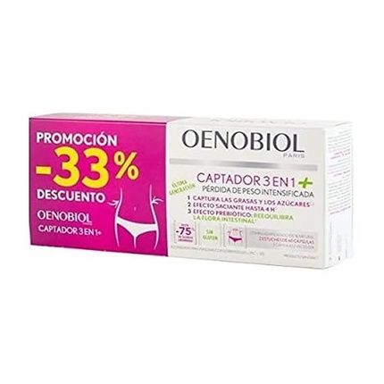 Oenobiol Oenobiol Capture 3 In 1 Enhanced Weight Loss Duplo 2X60 Capsules