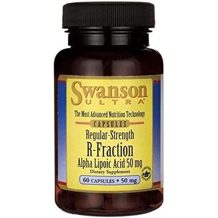 Swanson Regular Strength R-Fraction Alpha Lipoic Acid 50Mg 60 Capsules - Pack Of 2