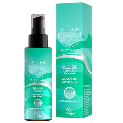 Hairy Land Oil For Damaged Hair Ends Of Any Porosity Vegan Avocado 80Ml