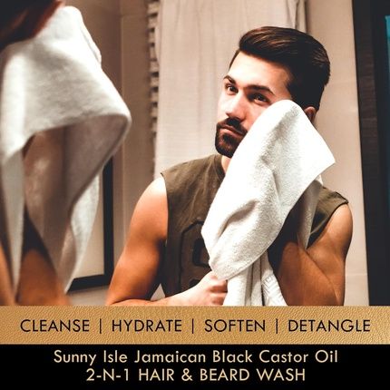 Sunny Isle Jamaican Black Castor Oil For Hair And Beard Wash 340Ml - Image 3