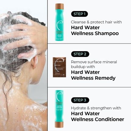 Malibu Hard Water Wellness Treatment Kit 9 Oz Shampoo 9 Oz Conditioner And 0.17 Hard Water Treatment - Image 3
