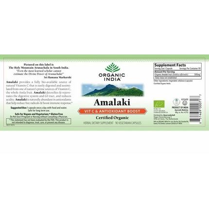 Organic India Amalaki 90 Veggie Caps