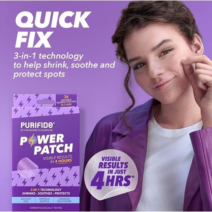 Purifide By Acnecide Power Pimple Patches 36 Invisible Spot Patches