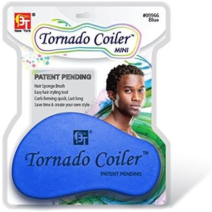 Beauty Town Tornado Coiler Mini Sponge Brush Blue 10Mm 21G