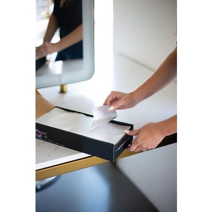 Framar Star Struck Silver Embossed Pre Cut Aluminum Foil Sheets For Hair Highlighting 5X12 - Image 3