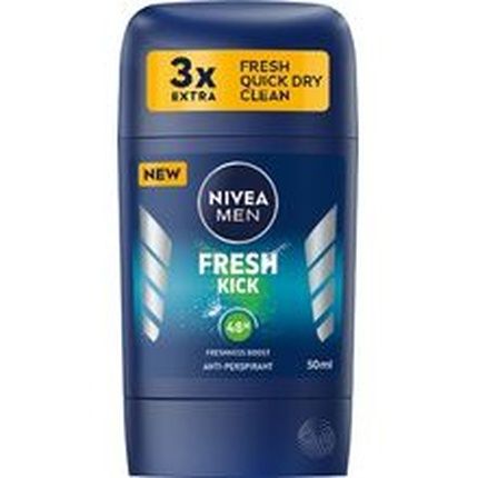 Nivea Men Fresh Kick Antiperspirant Solid Antiperspirant 50 Ml