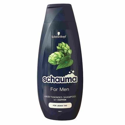 Schauma Shampoo For Men With Hops 400Ml Bottle + Busy Block