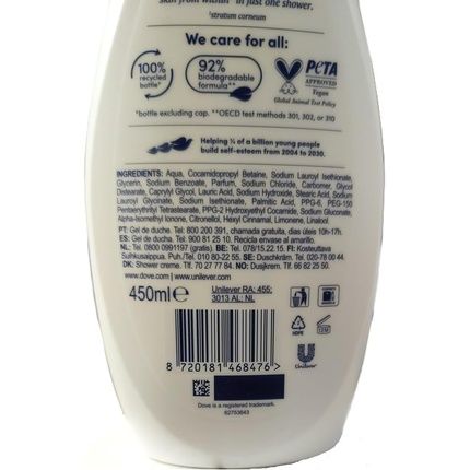 Dove Shower Gel For All Skin Types Silky Velvet 450Ml