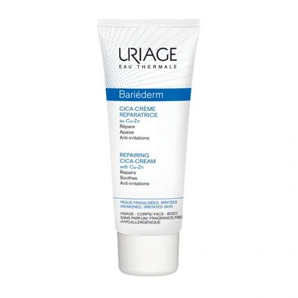 Uriage Bariderm Repairing Cica Cream 100Ml Unisex Cream With Copper And Zinc For Skin Repair