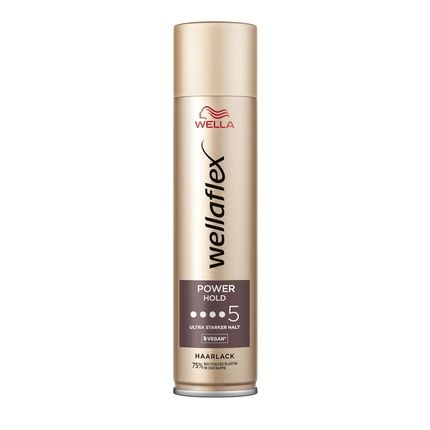 Wellaflex Power Hold Hairspray For Women - Up To 48 Hours Ultra Strong Hold