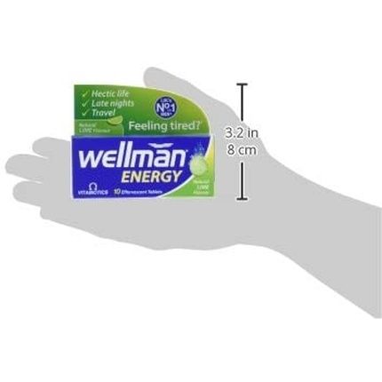 Vitabiotics Wellman Energy Lime Effervescent Tablets 10 - Image 3