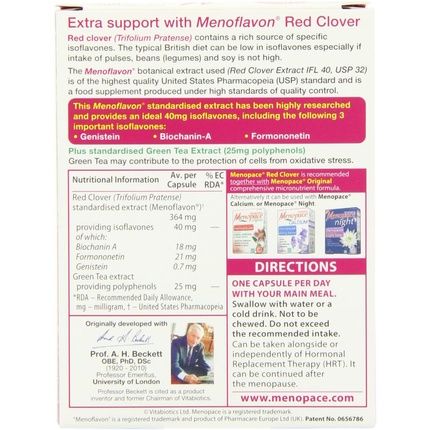 Vitabiotics Menopace Red Clover 30 Capsules - Image 3