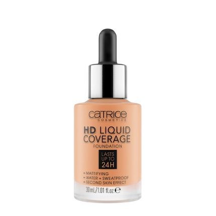 Catrice Hd Liquid Coverage Foundation 040 Warm Beige 30Ml Lasts Up To 24 Hours