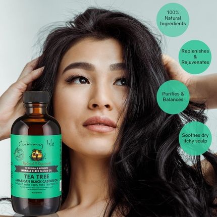 Sunny Isle Jamaican Black Castor Oil With Tea Tree Oil 118Ml - Image 3