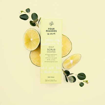 Four Reasons Original Scalp Scrub Shampoo With Organic Rice & Aha For Itchy, Dry, Flaky Scalp 8.45 Fl.Oz