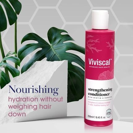 Viviscal Strengthening Conditioner For Naturally Thicker And Fuller Looking Hair With Biotin, Keratin And Marine Collagen 250Ml - Image 3