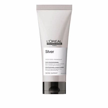 L'Oral Professionnel Silver Professional Conditioner 200Ml Neutralizes Unwanted Shades Of Gray And White Hair