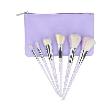 Ilu Basic Set 6 Makeup Brushes With Unicorn Bag - Image 3