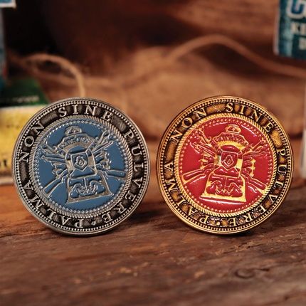 Resident Evil 4 Set Of Two Metal Shooting Gallery Tokens - Limited Edition - Image 3