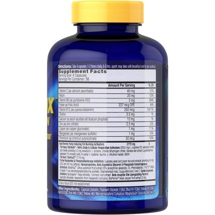 Mhp Anadrox Pump & Burn Nitric Oxide Fat Burning Inferno 224 Capsules