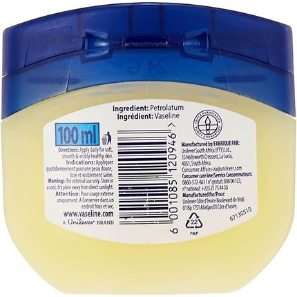 Vaseline Blueseal Pure Petroleum Jelly Original 100Ml - Image 3