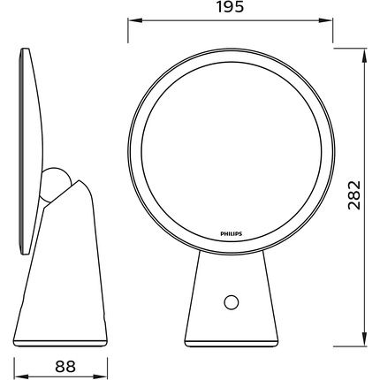 Mirror Mirror Light Pt 4.5W 30-50K W Usb 02 - Image 3