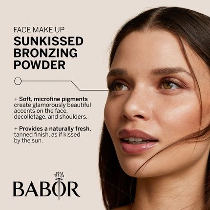 Babor Make Up Satin Duo Bronzer Baked Two-Tone Lightweight Bronzing Powder For A Natural Tan Finish 6G - Image 3