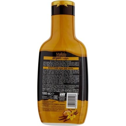 Malizia Bath Foam Argan And Vanilla 1000Ml - Image 3