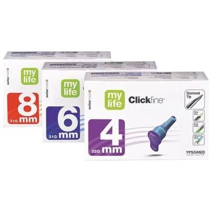 Mylife Clickfine Diamond Tip Universal Pen Needles