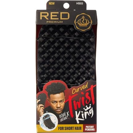 Red By Kiss Bow Wow X Twist King Luxury Twist Styler Washable, Durable, Crumb Free Twist Brush For Afro Curl Curved & Dense